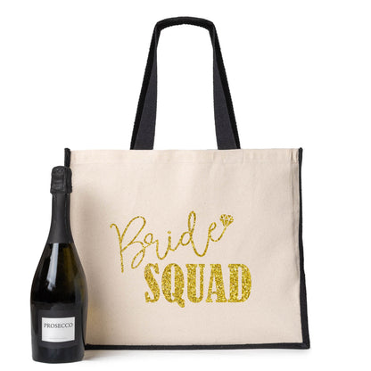 Bride Squad Hen Party Tote Bag Wedding  Gift Idea Ladies Canvas Shopper