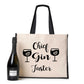 Chief Gin Taster Tote Bag Birthday Ladies Canvas Shopper
