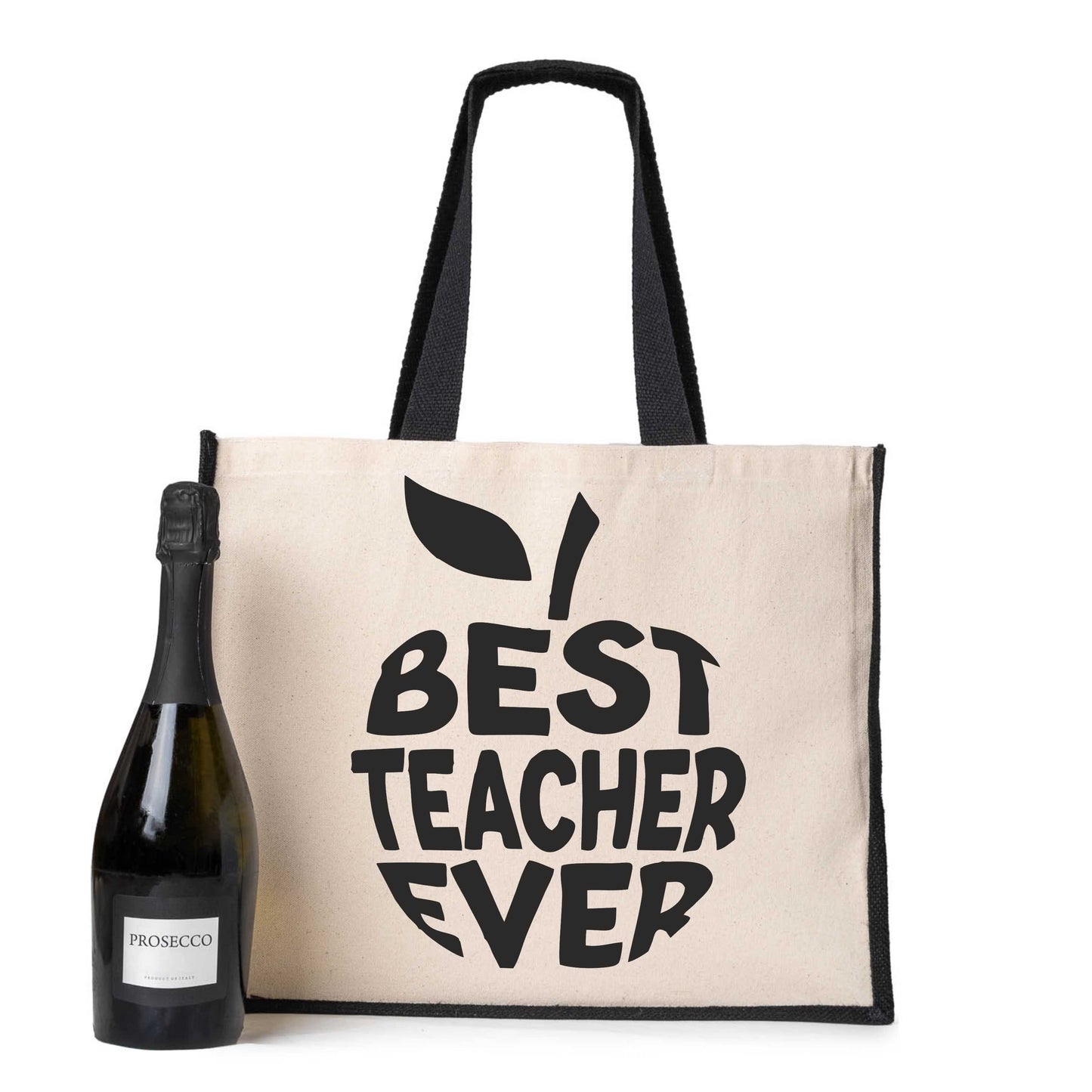 Best Teacher Ever Tote Bag Birthday Gift Ladies Canvas Shopper