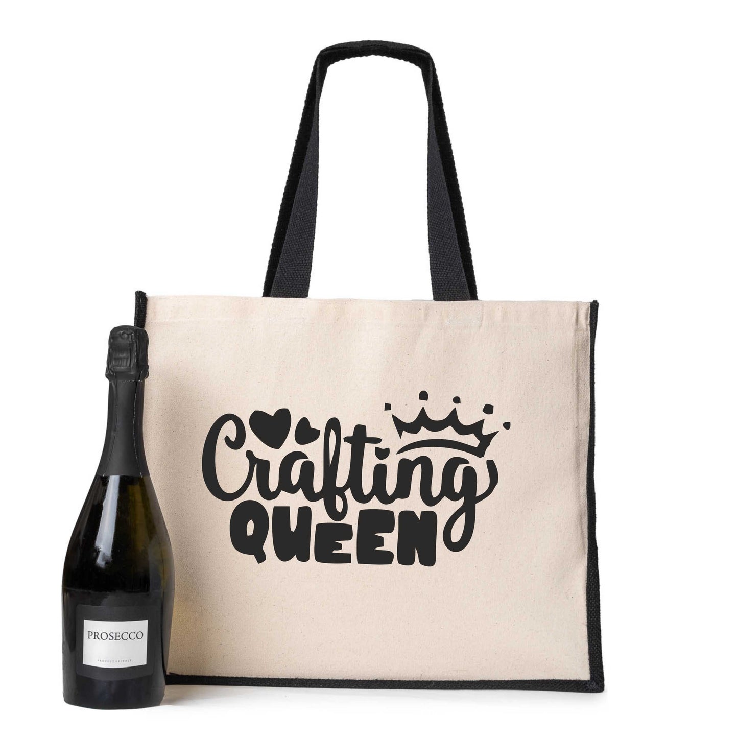 Crafting QueenTote Bag Crafters Birthday Gift Ladies Canvas Shopper