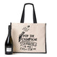 Pop The Champagne Grandma Tote Bag New Grandchild Gift Ladies Canvas Shopper