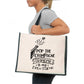 Pop The Champagne Grandma Tote Bag New Grandchild Gift Ladies Canvas Shopper