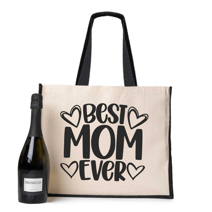 Best Mom Ever Tote Bag Mother's Day Birthday Gift Ladies Canvas Shopper