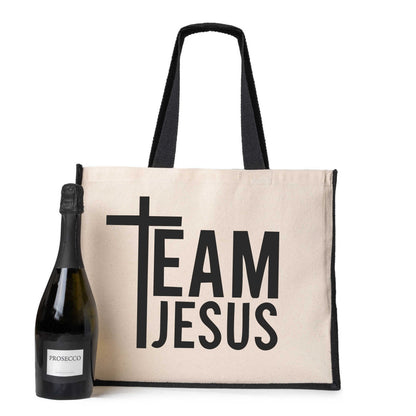 Team Jesus Tote Bag Church Religion Gift Ladies Canvas Shopper