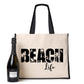 Beach Life Tote Bag Holiday Great For Travel Bag Ladies Canvas Shopper