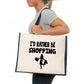 I'd Rather Be Shopping Tote Bag Birthday Gift Ladies Canvas Shopper