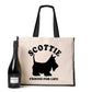 Scottie Scottish Terrier Tote Bag Dog Lovers Birthday Gift Ladies Canvas Shopper