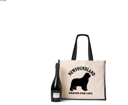 Newfoundland Newfie Tote Bag Dog Lovers Birthday Gift Ladies Canvas Shopper