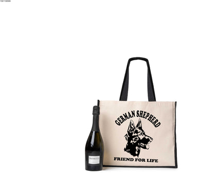 German Shepherd Tote Bag Dog Lovers Birthday Gift Ladies Canvas Shopper