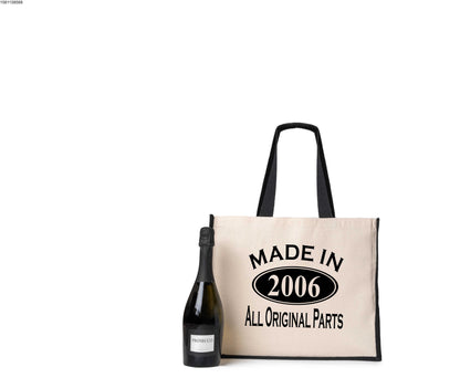 Made In 2006 Tote Bag 18th Birthday Gift Age 18 Ladies Canvas Shopper