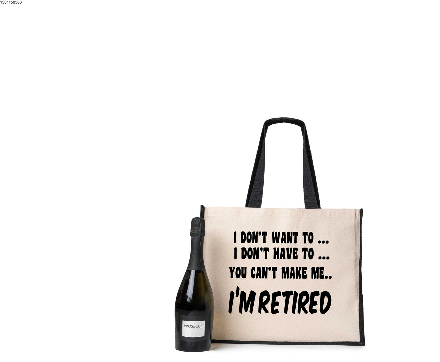 I Retired Tote Bag Retirement Present Ladies Canvas Shopper