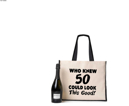Who New 50 Could Look This Good Tote Bag 50th Birthday Ladies Canvas Shopper