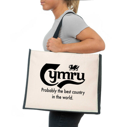 Wales Best Country Tote Bag Cymru Birthday Ladies Canvas Shopper