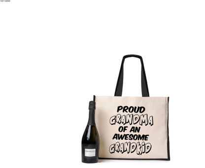 Proud Grandma Of Grandkid Tote Bag Nan Nanny Ladies Canvas Shopper