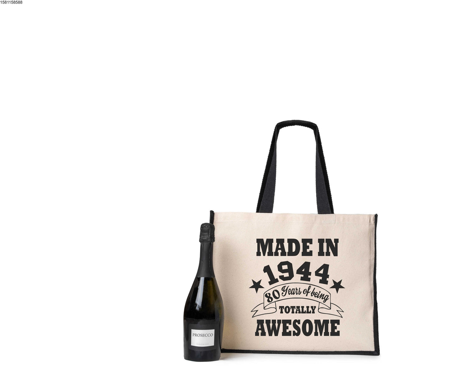 80th Birthday Made In 1944 Tote Bag Age 80 Birthday Ladies Canvas Shopper