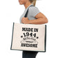 80th Birthday Made In 1944 Tote Bag Age 80 Birthday Ladies Canvas Shopper