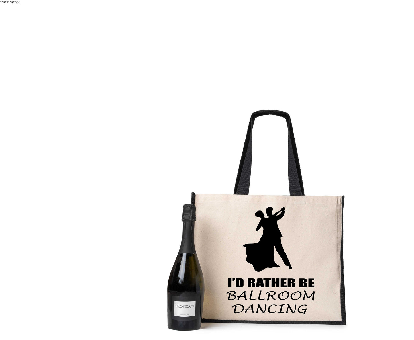 I'd Rather Be Ballroom Dancing Tote Bag Birthday Ladies Canvas Shopper