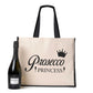 Prosecco Princess Tote Bag Birthday Funny Ladies Canvas Shopper