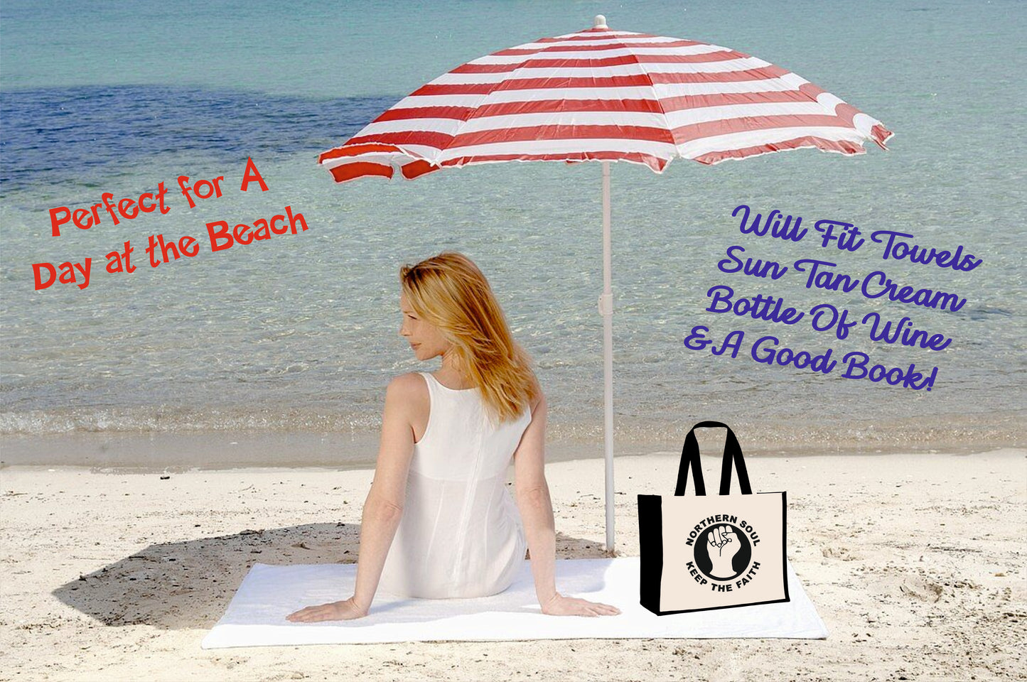 Northern Soul Tote Bag Birthday Music Lovers Gift For Ladies Canvas Shopper