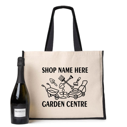 Personalised Garden Centre Tote Bag Company  Business Name Ladies Canvas Shopper