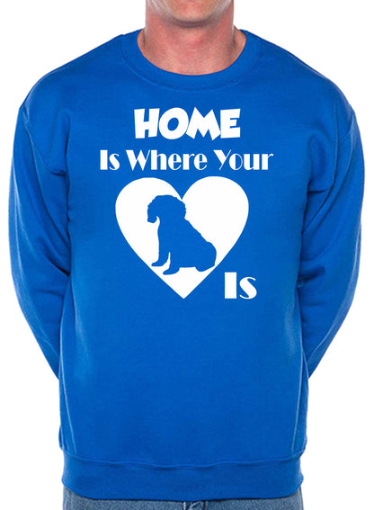 Home Is Where The Cavapoo Is Dog Lover Unisex Sweatshirt
