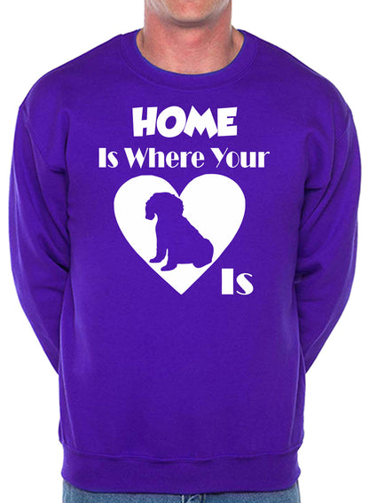 Home Is Where The Cavapoo Is Dog Lover Unisex Sweatshirt