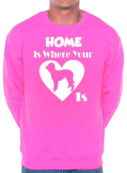 Home Is Where Labradoodle Is Dog Lover Unisex Sweatshirt