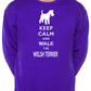 Keep Calm & Walk Welsh Terrier Dog Lover Unisex Sweatshirt