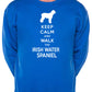 Keep Calm & Walk Irish Water Spaniel Dog Lover Unisex Sweatshirt