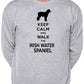 Keep Calm & Walk Irish Water Spaniel Dog Lover Unisex Sweatshirt