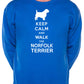 Keep Calm & Walk Norfolk Terrier Dog Lover Sweatshirt