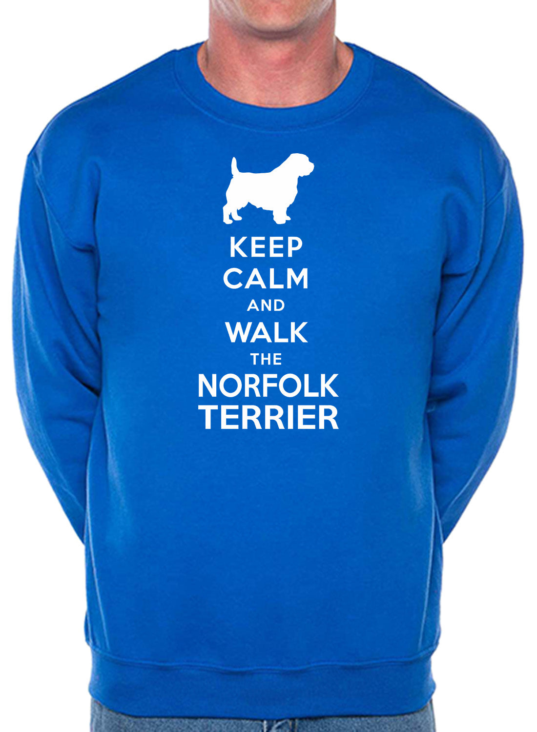 Keep Calm & Walk Norfolk Terrier Dog Lover Sweatshirt