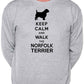 Keep Calm & Walk Norfolk Terrier Dog Lover Sweatshirt