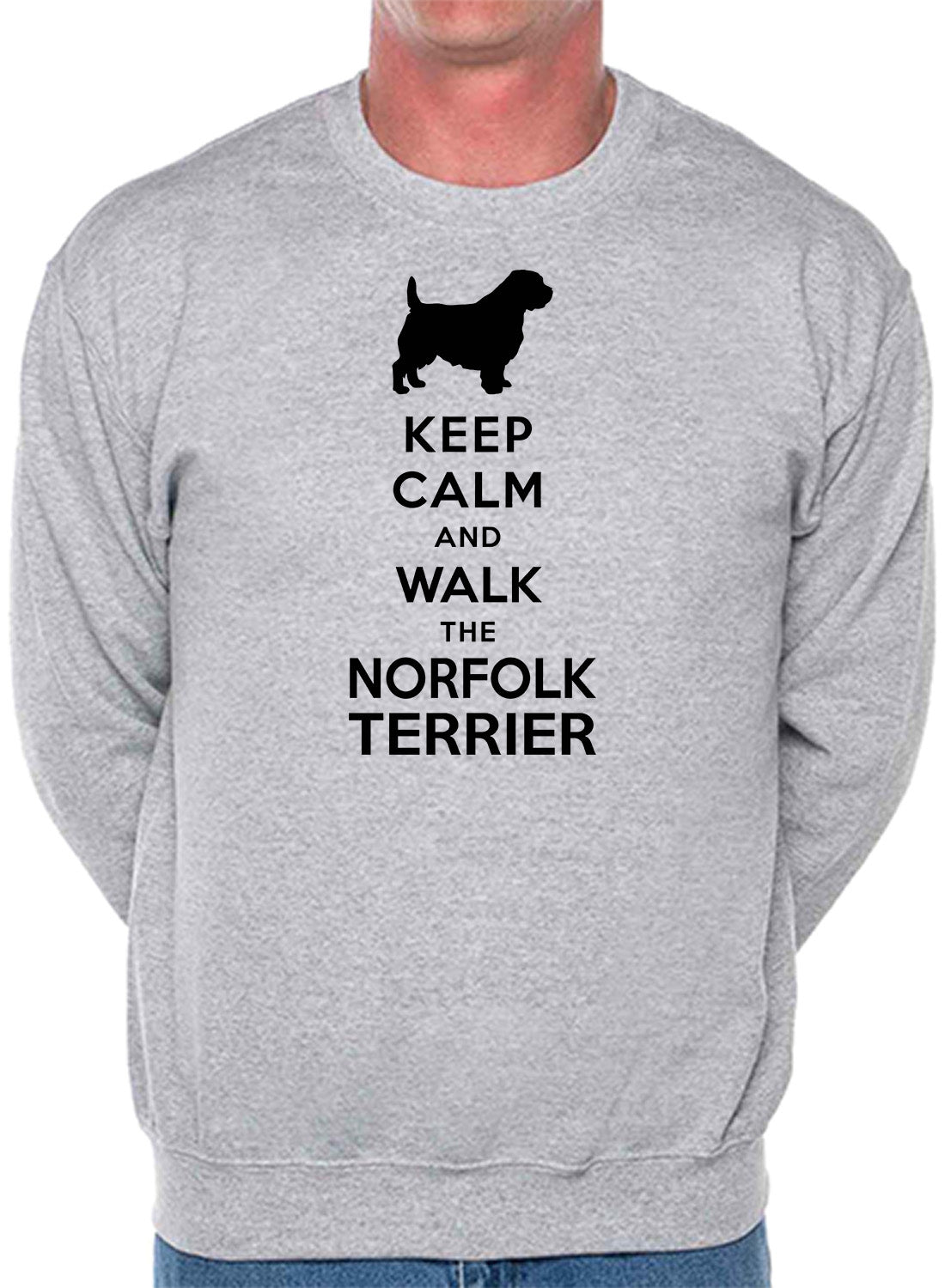 Keep Calm & Walk Norfolk Terrier Dog Lover Sweatshirt