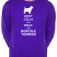 Keep Calm & Walk Norfolk Terrier Dog Lover Sweatshirt