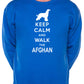 Keep Calm & Walk Afghan Hound Dog Lover Sweatshirt