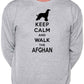Keep Calm & Walk Afghan Hound Dog Lover Sweatshirt