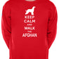Keep Calm & Walk Afghan Hound Dog Lover Sweatshirt