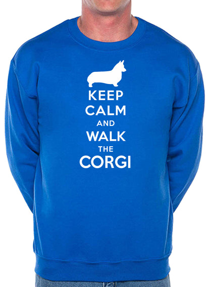 Keep Calm & Walk The Corgi Dog Lover Unisex Sweatshirt