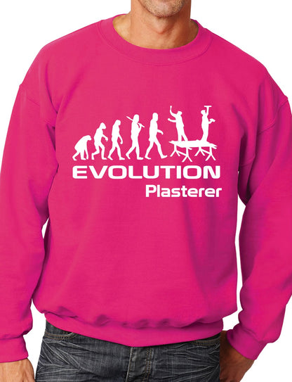 Evolution Of A Plasterer Job Work Unisex Sweatshirt Sizes S-XXL