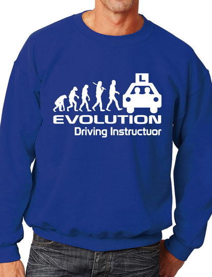Evolution Of A Driving Instructor Job Work Unisex Sweatshirt Sizes S-XXL