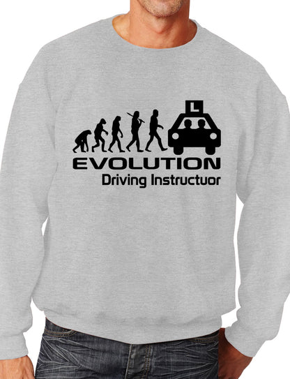 Evolution Of A Driving Instructor Job Work Unisex Sweatshirt Sizes S-XXL