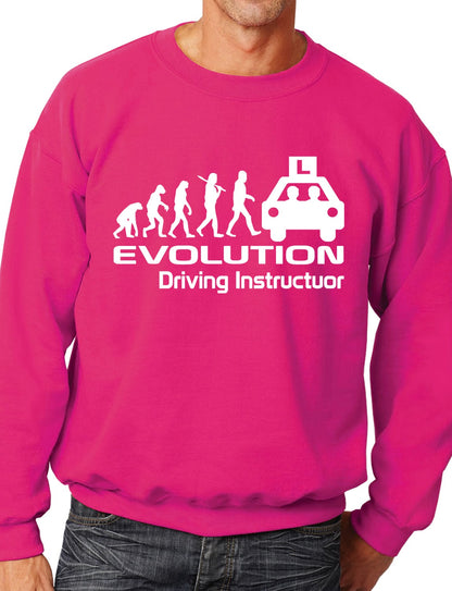 Evolution Of A Driving Instructor Job Work Unisex Sweatshirt Sizes S-XXL
