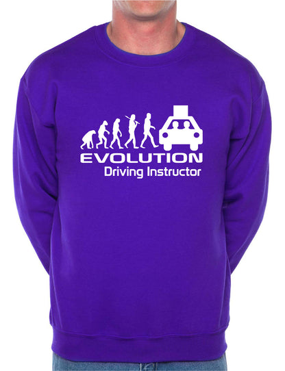 Evolution Of A Driving Instructor Job Work Unisex Sweatshirt Sizes S-XXL