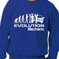 Evolution Of A Mechanic Job Work Unisex Sweatshirt Sizes S-XXL