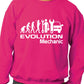 Evolution Of A Mechanic Job Work Unisex Sweatshirt Sizes S-XXL