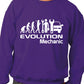 Evolution Of A Mechanic Job Work Unisex Sweatshirt Sizes S-XXL