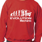 Evolution Of A Mechanic Job Work Unisex Sweatshirt Sizes S-XXL