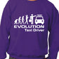 Evolution Of A Taxi Driver Job Work Unisex Sweatshirt Sizes S-XXL