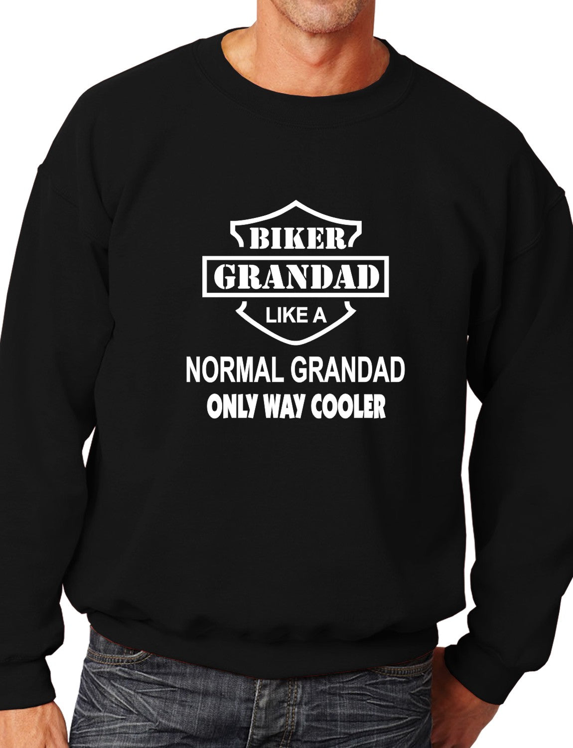 Biker Grandad Mens Sweatshirt